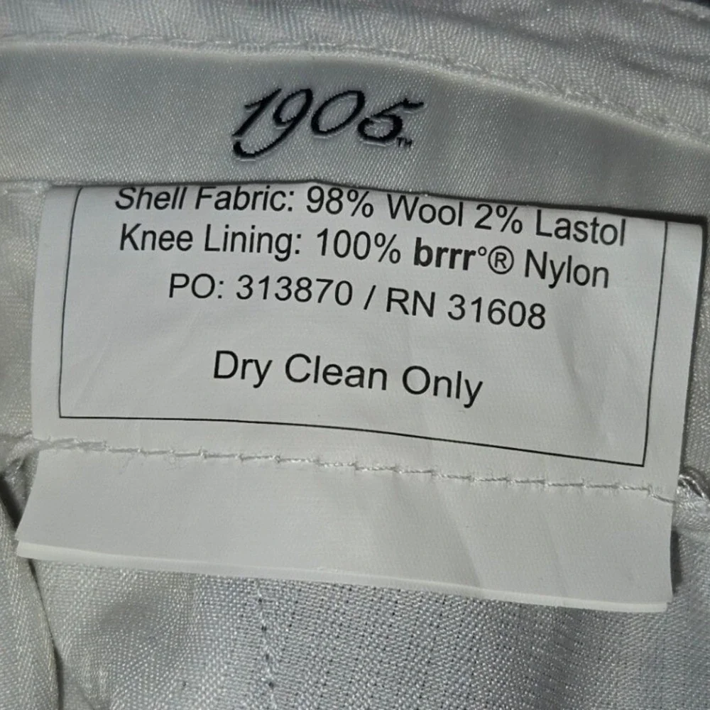 1905 Gray Wool Dress‎ Pants Menswear Formal Trousers Career